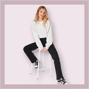 Hollister Black Vintage Stretch Ultra High Rise Dad Jeans